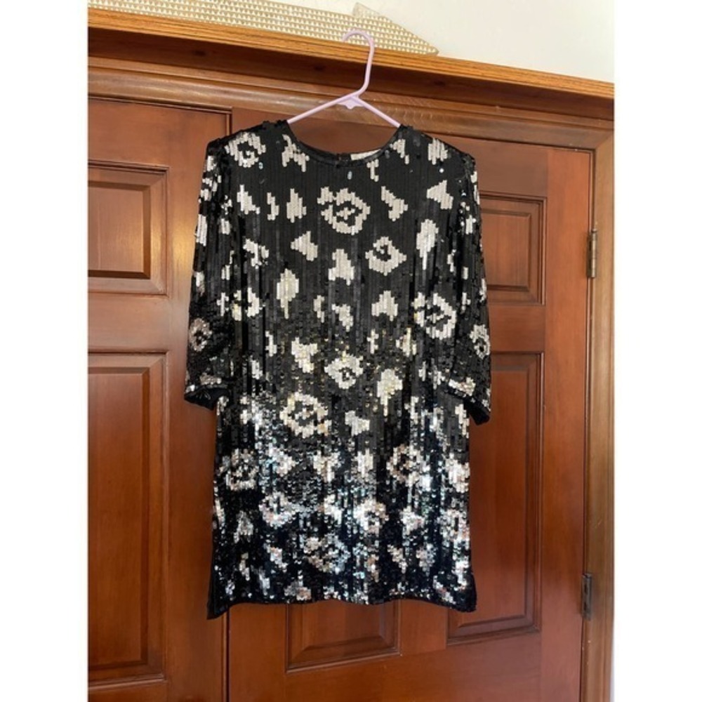 Vintage Argenti Silk and sequin Tunic/Mini dress Medium